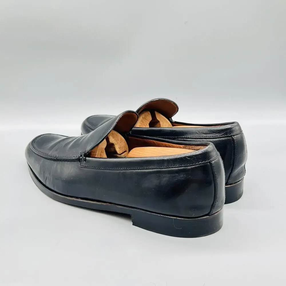 Allen Edmonds Shoes Mens 11.5 Black Leather Loafers Slip On Dress Oxford Classic